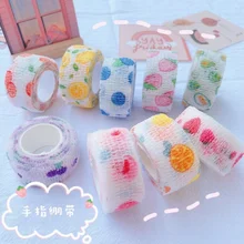 1 Roll 2.5*450cm Disposable Self-adhesive Flex Elastic Fruits Bandage Tattoo Handle Grip Tube Wrap Elbow Stick Medical Tape