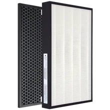 1 Set (2pcs) 435*260 Mm Air Purifier Filter Hepa Activated Carbo Suitable for Panasonic F-VXG70C F-ZXGP70C F-VXF70R Air Purifier