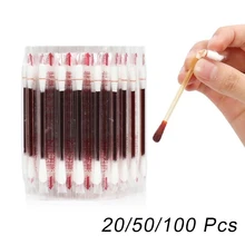 10/20/50/100Pcs Disposable Medical Stick Cotton Swab Iodine Disinfection Home Outdoor Antibacterial Care Dressing First Aid Swab