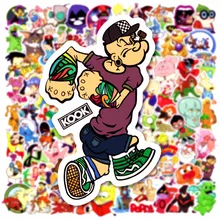 10/50/100Pcs Classic 90s Cartoon Doodle Waterproof Skateboard Travel Suitcar Phone Laptop Luggage Cute Sticker Wholesale