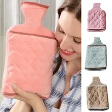 1000/2000ml Hot Water Bottle Cover Thick Hot Water Bottle Cover Warm Water Bag Hand Feet Warmer Women Periods Pain Relief