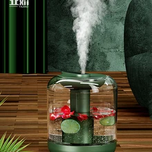 1000ML Air Humidifier 2000 mAh Rechargeable Aroma Diffuser Essential Oil 7Color Lights Cool Mist Can add Flowers Fruits