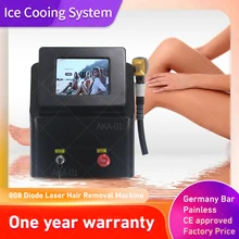 1064 808 755nm 3 wavelengthpainless permanent Diode laser CE certified ice diode hair removal laser machine