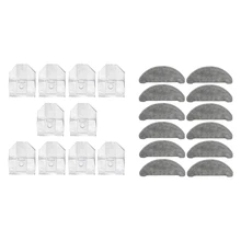 10Pcs Dust Bag For Roidmi EVE Plus & 12Pcs Replaceable Mop Cloths Accessories Sets Parts For Roidmi EVE Plus