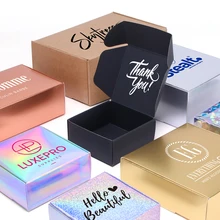 10pcs / kraft carton black white packaging carton Festival party gift box soap carton supports customized size and logo printing