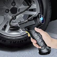 120W Car Air Pump Wireless/Wired Electric Car Tire Inflatable Pump Portable Air Compressor for Tires Digital Auto Tire Inflator