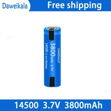 14500 battery 3.7V AA 3800mah lithium ion battery with welding for electric toothbrush razor barber rechargeable battery