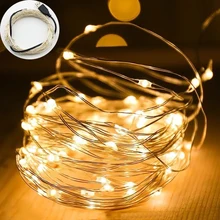 1M/5M/10M/100 LED Starry String Fairy Light USB Lights Fairy Micro LED Transparent Wire for Party Christmas Wedding 6 Colors
