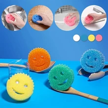 1PCS Creativity Dishwashing Sponge Kitchen Cleaning Brush Household Bathroom Cleaning Wipe Strong Scouring Pad Sponge Supplies