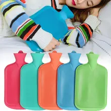 1Pcs 2000ML Portable Hot Water Bottle Color Thick Water Hot Accessory Water Random Bags Hot Bottle Rubber Color House
