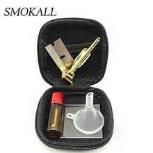 1Set Smoke Snuff Set Metal Sniffer Tube With Metal Pill Bottle Spoon Acrylic Board funnel Pipe Cigarette Accessories