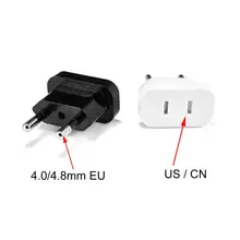 1pcs 220V Power Plug Adapter US To EU Euro Europe Plug Power Plug Converter Travel Adapter US to EU Adapter Electrical Socket