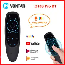 2.4G Wireless Air Mouse Google BT5.0 Voice Remote Control Microphone IR Learning 6-axis Gyroscope for Android 11 10 9 TV BOX