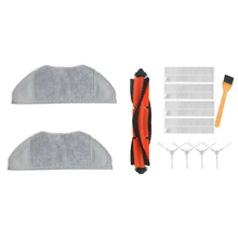 2 Set Vacuum Cleaner Parts: 1 Set Replacement Rag & 1 Set Side Brush Hepa Air Filter Mop Cloth