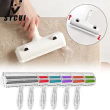 2-Way Dog Cat Comb Tool Convenient Cleaning Lint Brush Pet Hair Roller Remover Dog Cat Fur Brush Base Home Furniture Sofa Clothe