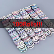 20/100 Rolls Random Pattern Slim Washi Tape Set Foil Gold Skinny Decorative Masking Washi Tapes 1-3MM Wide DIY Masking Tape