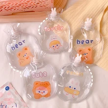 2022 Cute Cartoon Transparent Hot Water Bag Student Girl Portable Water Inject Winter Warm Children Carry Warm Hands Supplies
