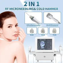 2022 NEW 2 IN 1 RF Fractional Micro-Needle Ice compress Beauty Machine Anti-Acne Skin Lifting -Wrinkle Spa Equipment WITH CE