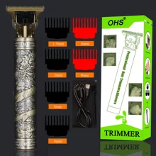 2022 Vintage T9 0mm Professional Hair Clippers Electric Waterproof Rechargeable Trimmers For Men Clipper hair cutting machine