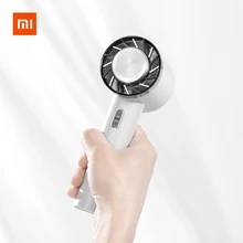 2022 Xiaomi New Portable Hand Fan 2200mAh Battery USB Rechargeable Semiconductor Refrigeration Cooling Mini Handheld Fan