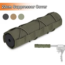 22cm Tactical Airsoft Suppressor Cover Airsoft Silencer Protector Cover Case Military Camouflage Set Fit for Hunting Shooting