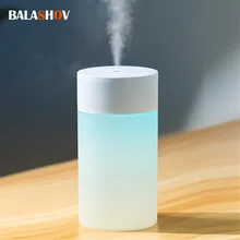 260ML Mini Humidifier Ultrasonic USB Air Diffuser Purifier Essential Oil LED Light Humidifiers Aroma Anion Car Home Mist Maker