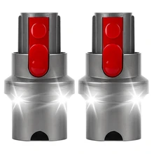 2X LED Lighting Adapter Converter For Dyson V7 V8 V10 V11 V15 Cordless Vacuum Cleaner Parts