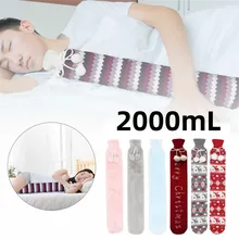 2l Extra Long Hand Warmer Hot Water Bottle Bag With Faux Fur Cover Removable Hand Feet Warming Water Filling Hot Water Bag