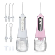 3 Modes Oral Irrigator USB Rechargeable Water Floss Portable Dental Water Flosser Jet 350ml Irrigator Dental Teeth Cleaner+5 Jet
