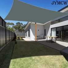 300D waterproof gray square rectangular shade sail outdoor garden swimming pool awning camping hiking sun shelter