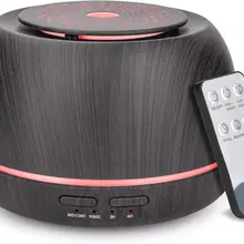 300ML Aroma Essential Oil Diffuser 8 Hours Wood Grain Cool Mist Aromatherapy Diffuser with Remote Control USB-C Power Cable Time