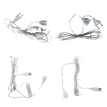 3m Plug Extender Wire Extension Cable EU/US/USB Plug for LED String Light Wedding Navidad Decor Led Garland DIY Christmas Lights