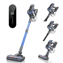 400W 33Kpa Cordless Wireless Vacuum Cleaner for Home Appliance 55 Mins Removable Battery S12 Aspiradora 5 Speed HD Touch Screen
