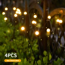4PCS Solar LED Light Garden Decor Firework Light Solar Firefly Light Garden Lights Christmas Decoration 2023 Solar Light Outdoor