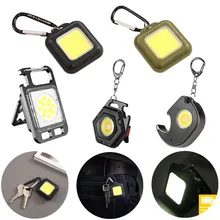 5 Styles Mini LED Keychain Light Portable Work Light Flashlight USB Rechargeable For Outdoor Camping Small Light Corkscrew