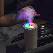 500mAh Rechargeable Air Humidifier 310ml Wireless Essential oil Aroma Diffuser Home Car Cordless Humidifier with Colorful Light