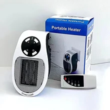 500w Mini Electric Heater with Remote Control Silent Desktop Warm Air Blower Winter Home Warmer Machine for Household Office