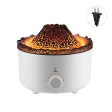 560ml Air Humidifier Volcanic Flame Aromas Oil Diffuser for Home Bedroom Office 425B