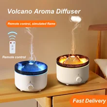 560ml Volcanic Flame Aroma Diffuser Jellyfish Smoke Ring Electric Air Humidifier Essential Oil Diffuser For Home