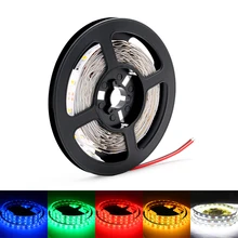 5M LED Strip DC 12V 2835 60 Lamp Beads Suitable Flexible Light Strip LED 12V RGB Tape For Bedroom Decoration Indoor Lighting