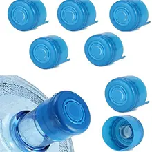 5PCS 55mm 3 and 5 Gallon Non-Spill Caps Replacement Water Bottle Snap On Cap Anti Splash Peel 5 Piece