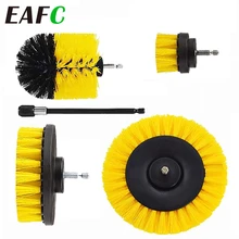 5Pcs 3Pcs Electric Drill-Brush Kit Power Scrubber Brush For Carpet Bathroom Surface Tub Shower Tile Car Tires Cleaning Tools