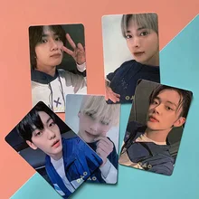 5Pcs/Set Kpop Idol New Album THE CHAOS CHAPTER: FREEZE Small Card Postcard Paper Photo Card HD Printed LOMO Cards for Fans Gift
