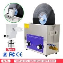 6.5L Ultrasonic Cleaner Ultrasonic Record Cleaner LP Vinyl Record Cleaner Bath Set Ultrasonic Cleaner