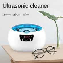 600ML Ultrasonic Cleaner Vibration Wash Cleaning Machine High Frequency Washing Jewelry Glasses Watch Small Ring