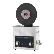 6L Vinyl Record Ultrasonic Cleaner Mechanical Controller with Bracket Set for Wash EP 7 LP 12 Inch Label Saver Aluminum CNC Made