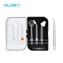 7 Nozzles With Storage Box Compatible With OLOEY D50 Dental Water Flosser Oral Irrigator For Braces and Teeth Whitening
