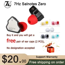 7Hz Salnotes Zero HiFi 10mm Dynamic Driver In Ear Earphone IEM Metal Composite Diaphragm N52 Magnet LXADC A01 KZ JCALLY JM6 JM7