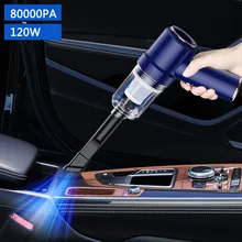 80000pa 2 In 1 Car & Home Vacuum Cleaner Wireless USB Charging Air Duster Handheld High Power Mini Vacuum Cleaner For Office