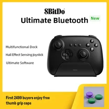 8BitDo - Ultimate Wireless Bluetooth Gaming Controller with Charging Dock for Nintendo Switch and PC Windows 10 11 Steam